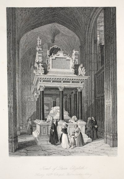 Grab von Königin Elisabeth I., aus 