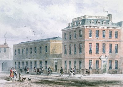 Ansicht des Soho Square und des Carlisle House von Thomas Hosmer Shepherd
