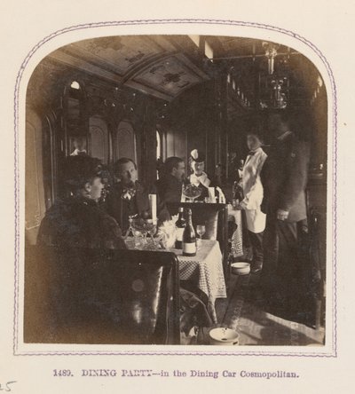 Essensgesellschaft im Speisewagen Cosmopolitan von Thomas Houseworth