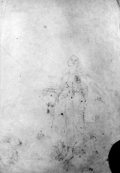 Skizze eines Arms und Skizze von zwei Händen von Thomas Hovenden