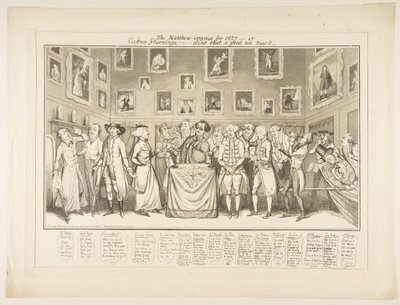 Das Matthew-orama für 1827 oder Cockney Gleanings, ist das nicht ein guter jetzt, 26. März 1827 von Thomas Howell Jones