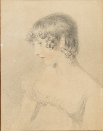 Büste von Susan Bloxam, im Profil nach links gedreht, 1818 von Thomas Lawrence