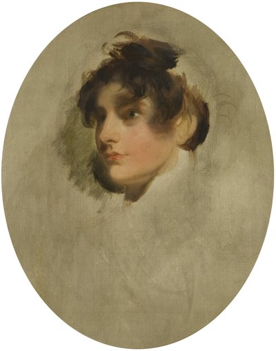 Kopf einer jungen Frau, ca. 1800-05 von Thomas Lawrence