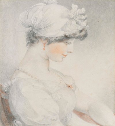 Porträt von Julia Angerstein, Halbfigur, im Profil nach rechts von Thomas Lawrence