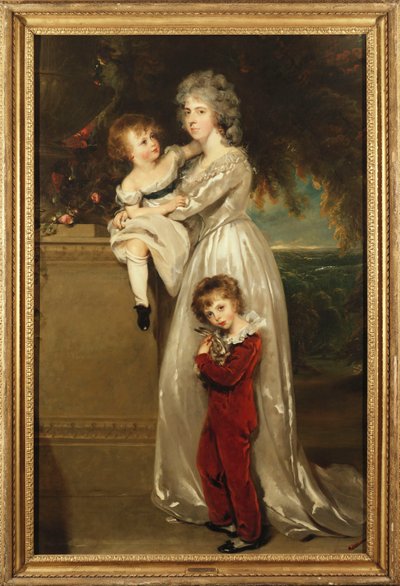 Porträt von Mrs. Annesley mit ihren zwei Kindern von Thomas Lawrence