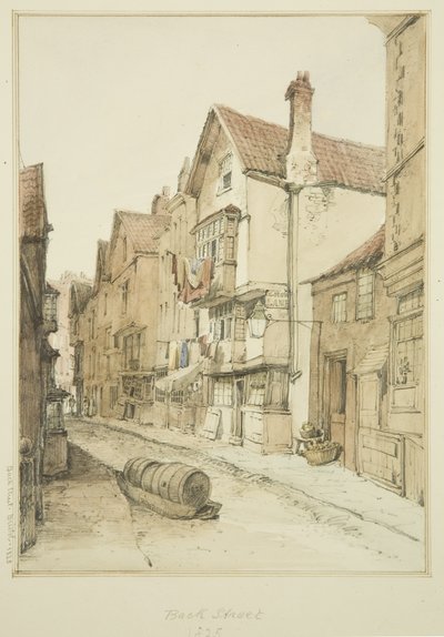 Back Street, Blick nach Norden von Thomas Leeson the Elder Rowbotham