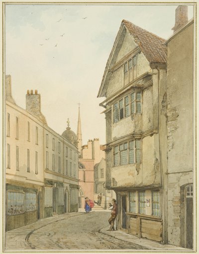 Back Street, Blick nach Norden zur Baldwin Street von Thomas Leeson the Elder Rowbotham