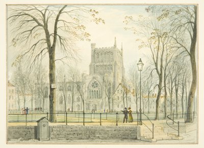 Kathedrale von Bristol und College Green von Thomas Leeson the Elder Rowbotham