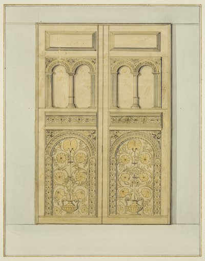 Geschnitztes Innentor des Turmeingangs, St John