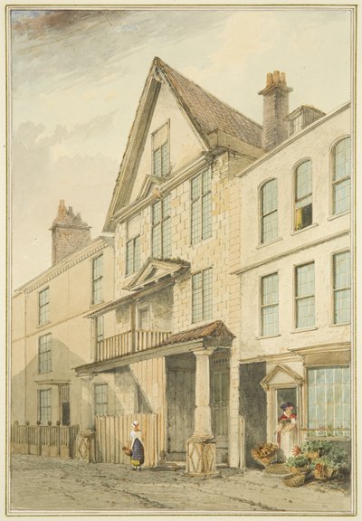 Haus an der Ecke von Broad Plain und Goat Alley von Thomas Leeson the Elder Rowbotham