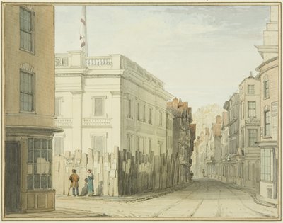 Blick hinunter zur Broad Street mit dem neuen Rathaus von Thomas Leeson the Elder Rowbotham
