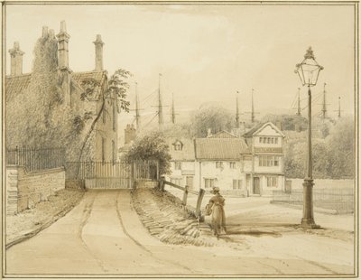 Lower College Green, oder College Square von Thomas Leeson the Elder Rowbotham