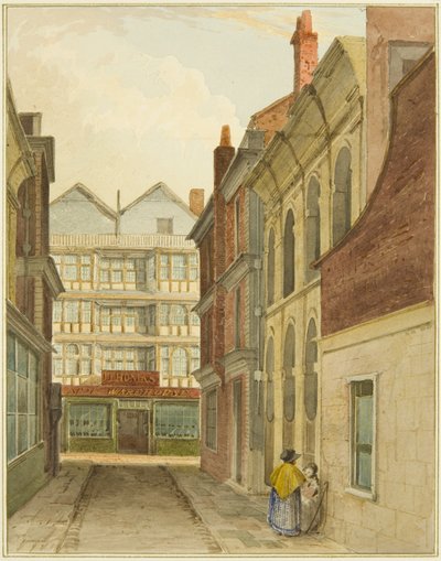 Mary-le-Port Street gesehen vom Käsemarkt von Thomas Leeson the Elder Rowbotham