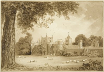 Alte Stallungen (das Schwarze Schloss) aus Kupferschlacke gebaut von Mr. Reeve in Arno