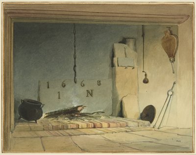 Alter Kamin im Bauernhaus (Teil von Barr