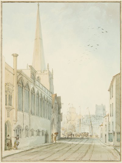 Die Kirche St. John-on-the-Wall, Blick zum Kai von Thomas Leeson the Elder Rowbotham
