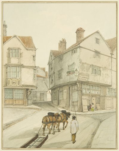 Die Ecke von Castle Green von Thomas Leeson the Elder Rowbotham