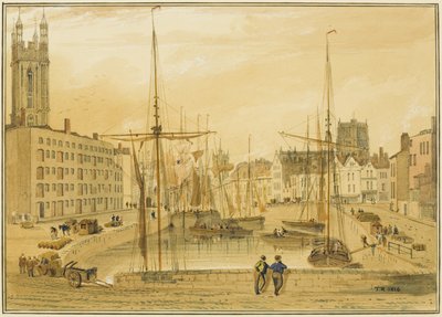Blick von der Steinbrücke, Kopf des Kais (St. Giles