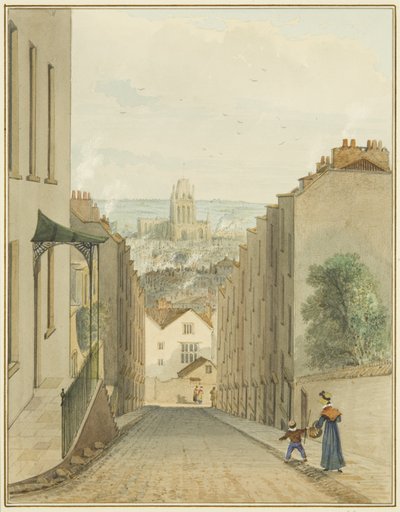 Blick vom oberen Ende der Lodge Street von Thomas Leeson the Elder Rowbotham