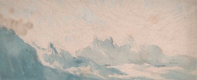 Wolkenschleier über einer alpinen Formation von Thomas Lindsay