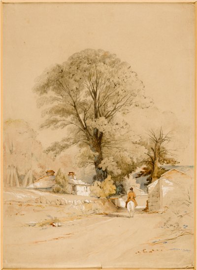 Landschaftsgasse mit Reiter von Thomas Miles II Richardson