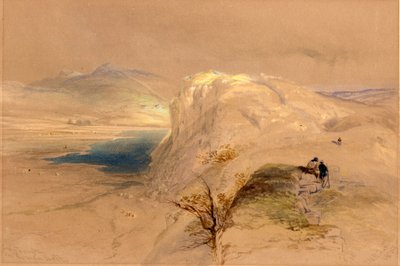 Craig Lough und römische Mauer, 1839 von Thomas Miles Richardson