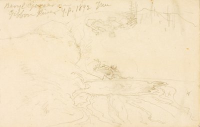 Beryl Geysir am Gibbon River, Yellowstone Park von Thomas Moran