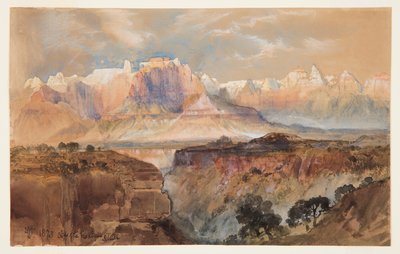 Klippen des Rio Virgin, Süd-Utah von Thomas Moran