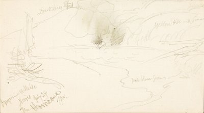 Geysir am Hang, Norris, der Hurrikan von Thomas Moran