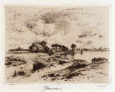 Three Mile Harbor Easthampton, L.I. von Thomas Moran