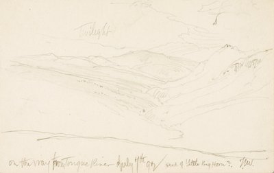 Dämmerung auf dem Weg vom Tongue River (Kopf des Little Big Horn?) von Thomas Moran