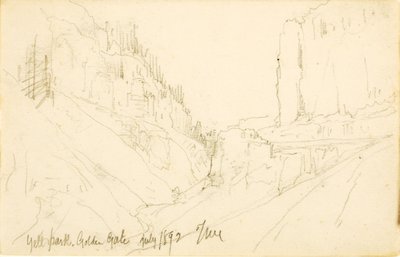 Yellowstone Park, Goldenes Tor von Thomas Moran