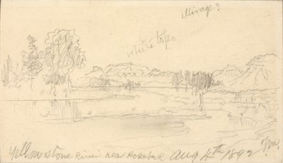 Yellowstone River, nahe Rosebud von Thomas Moran