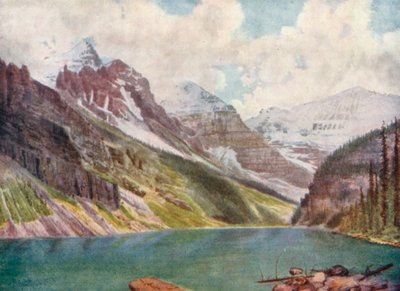 Berge Aberdeen, Lefroy und Victoria am Lake Louise von Thomas Mower Martin