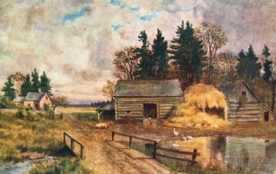 Altmodischer Bauernhof, New Brunswick von Thomas Mower Martin