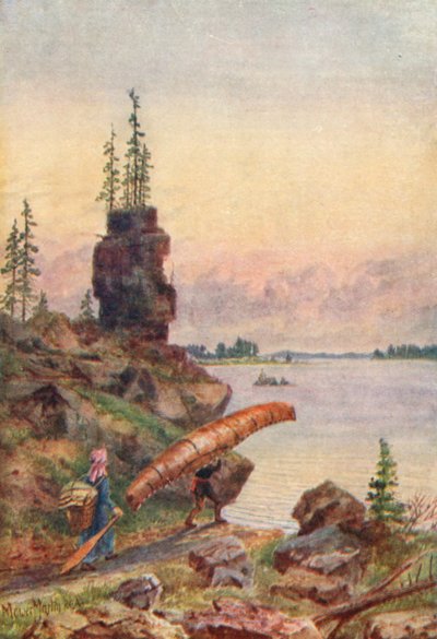Portage am Surprise Lake von Thomas Mower Martin