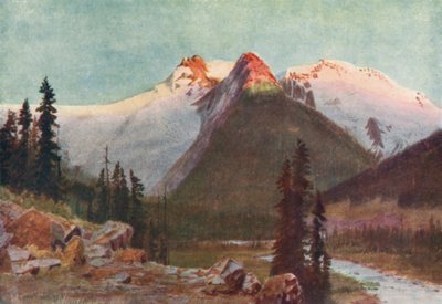 Sonnenuntergang auf den großen Selkirk-Gletschern von Thomas Mower Martin
