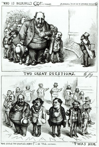 Karikaturen mit William Marcy 