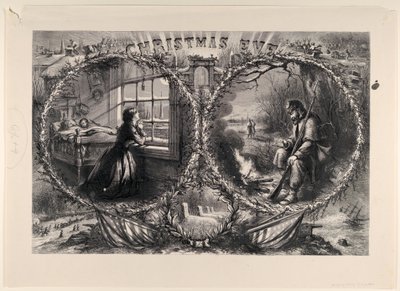 Heiligabend veröffentlicht in Harpers Weekly, 3. Januar 1863 von Thomas Nast