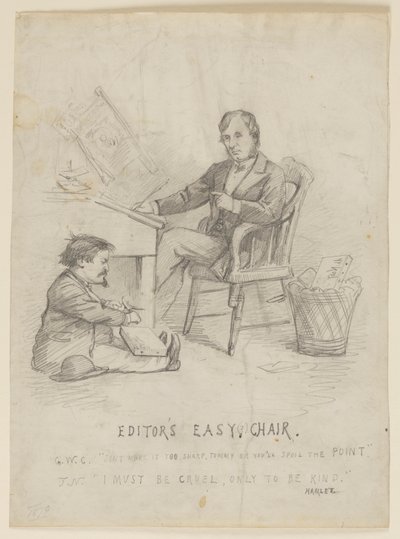 Studie für Cartoon, "Editor