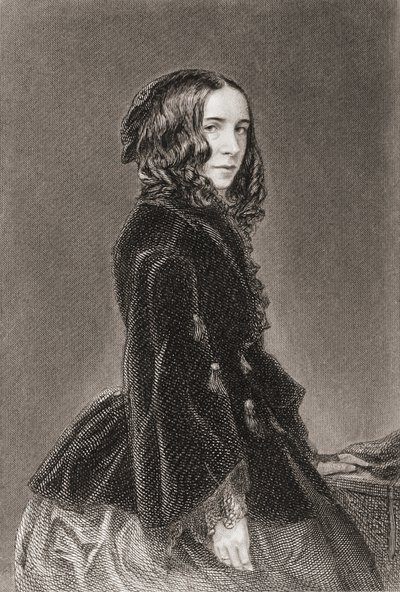 Elizabeth Barrett Browning, Poetische Werke Band I, Gravur von Thomas Oldham Barlow