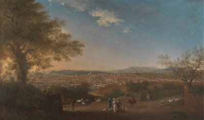 Ein Panoramablick auf Florenz von Bellosguardo von Thomas Patch
