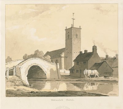 Wednesfield Kirche und Brücke von Thomas Peploe Wood