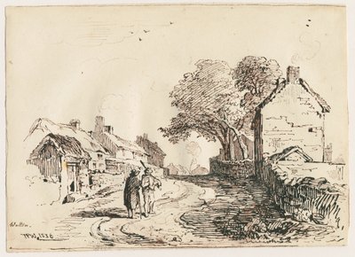 Wetton - Dorfstraße von Thomas Peploe Wood