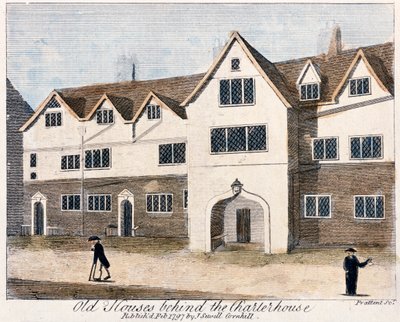 Häuser hinter dem Charterhouse Hospital, London von Thomas Prattent