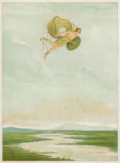 Perseus fliegt, um die Gorgone zu töten von Thomas Ralph Spence