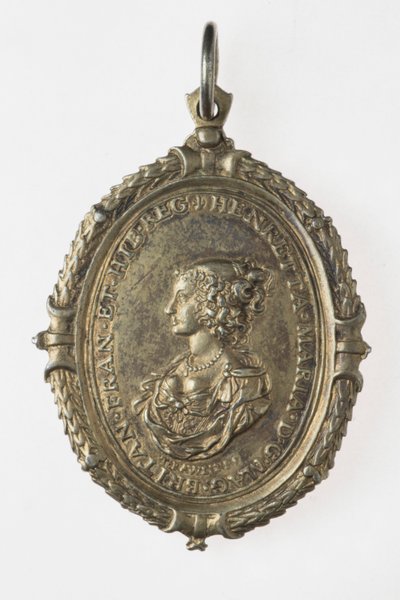Charles I und Henrietta Maria Unterstützerabzeichen, ca. 1649 von Thomas Rawlins
