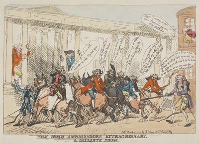 Dieser irische Botschafter außerordentlich eine galante Show von Thomas Rowlandson