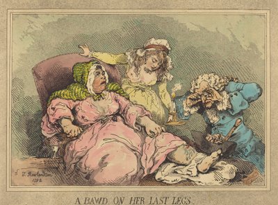 Eine Kupplerin auf ihren letzten Beinen, 1792 von Thomas Rowlandson