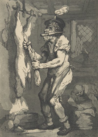 Ein Metzger, 1. Januar 1790 von Thomas Rowlandson